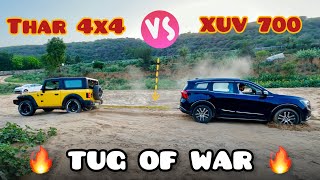 THAR 4x4 vs XUV 700 - Tug Of War 😈 Shocking Results 😨