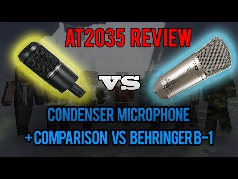 Audio-technica AT2035 Review and Comparison Vs Behringer B-1