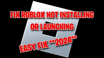 HOW TO FIX ROBLOX NOT OPENING OR INSTALLING **2024 FIX**
