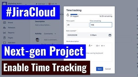 Jira Cloud - Enable Time Tracking in Next-gen project