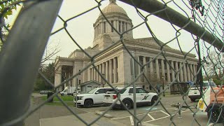 All quiet in Olympia, Washington State Patrol could start 'drawdown' at Capitol