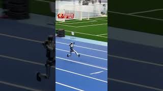 Humanoid Robot preparing for the 'Robot Olympics' in Beijing runs too fast to stop, crashes #shorts
