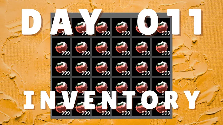 making a inventory system - devlog 11