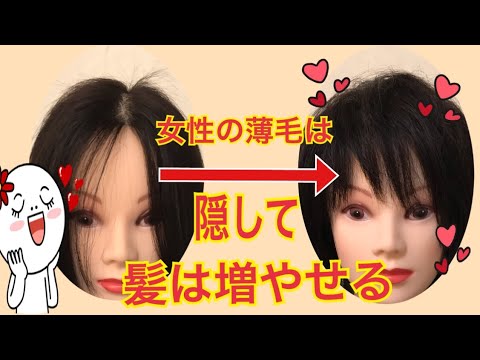 女性 薄毛は隠せる 髪は増やせる 薄毛 髪型 Youtube