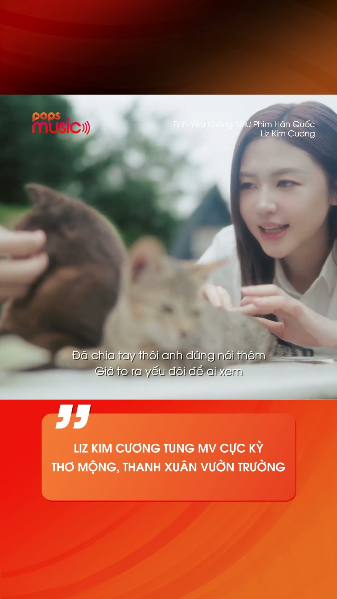 Liz Kim Cương tung MV cực kỳ thơ mộng, thanh xuân vườn trường #TinhYeuKhongNhuPhimHanQuoc