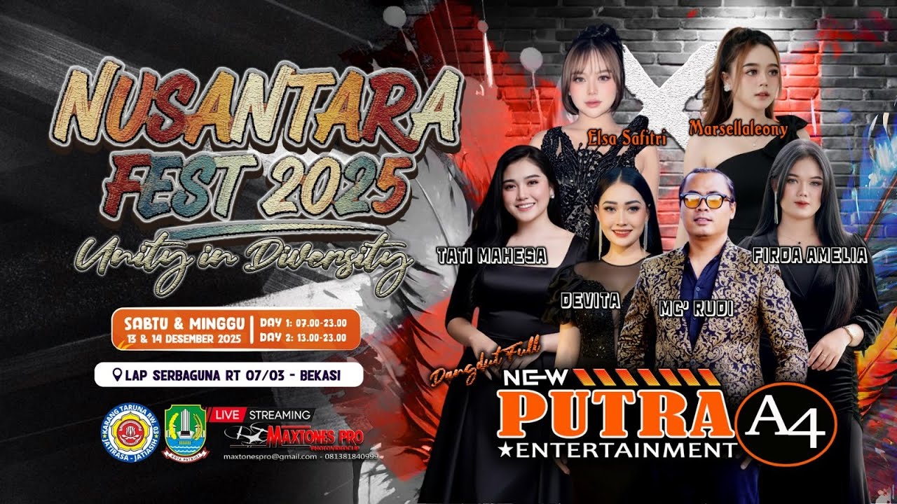 LIVESTREAMING NEW PUTRA A4 - NUSANTARA FEST 2025 UNITY IN DIVERSITY - JATIRASA JATIASIH