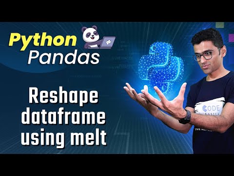 Python Pandas Tutorial 11. Reshape dataframe using melt