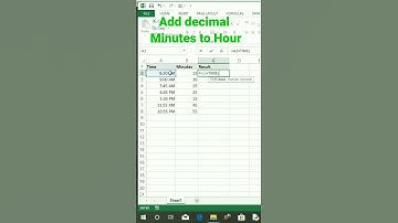 Add minutes to hours in Excel #short #shorts #Excel #exceltips #googlesheets