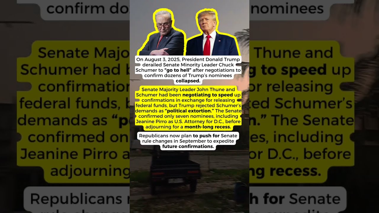 Trump Tells Schumer To GO TO HELL In Fiery Truth Social Post