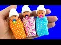 29 DIY Barbie Baby Hacks and Crafts | Miniature Baby Bed, Baby Bag, Baby Bottle, and more!