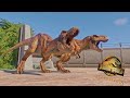 2x T-Rex vs 2x Giganotosaurus | Ultimate Dinosaur Battle in Jurassic World Evolution 2