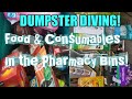 RETAIL DUMPSTER DIVING FOR FOOD AND CONSUMABLES! Pharmacy Dumpster||Saving Money on Food! FREE FOOD