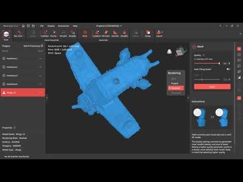 JMStudio Scan - Meshing in Revocan5 - YouTube