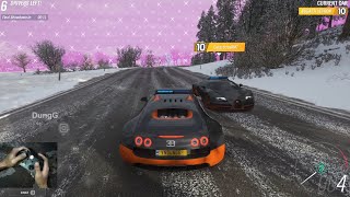 Forza Horizon 4 the Eliminator in Snow - Bugatti Veyron vs Bugatti Veyron in Final Race