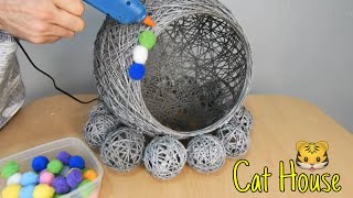 Kolay Kedi Yuvası Yapımı - DIY Cat House -Kedi Evi- Cat Home