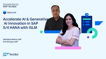 🔵 Accelerate AI & Generative AI Innovation in SAP S/4HANA with ISLM