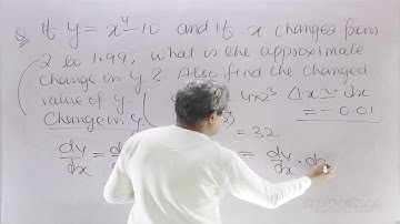 2020 Errors and Approximation NCERT chapter 6 application of derivatives section 6.5 L01