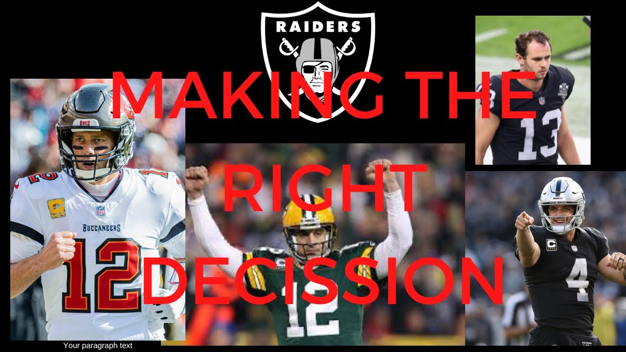 Las Vegas Raiders QB1 Tom Brady Aaron Rodgers It must make sense‼️ #Raisers #Derekcarr - YouTube