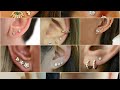 Multi Ear Piercing Stud And Ring Designs ||Trendy Cartilage Earrings Designs #hoop&studforcartilage