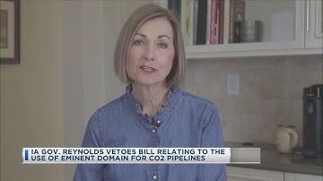Gov. Kim Reynolds Vetoes Eminent Domain Bill for CO2 Pipelines