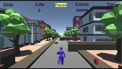 Subway Surfer type game in unity