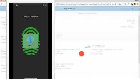 Fujitsu Biometric as a Service integrated with Fiori demo