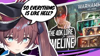 Leah reacts to What is Warhammer 40,000? | Timeline of 40k Lore