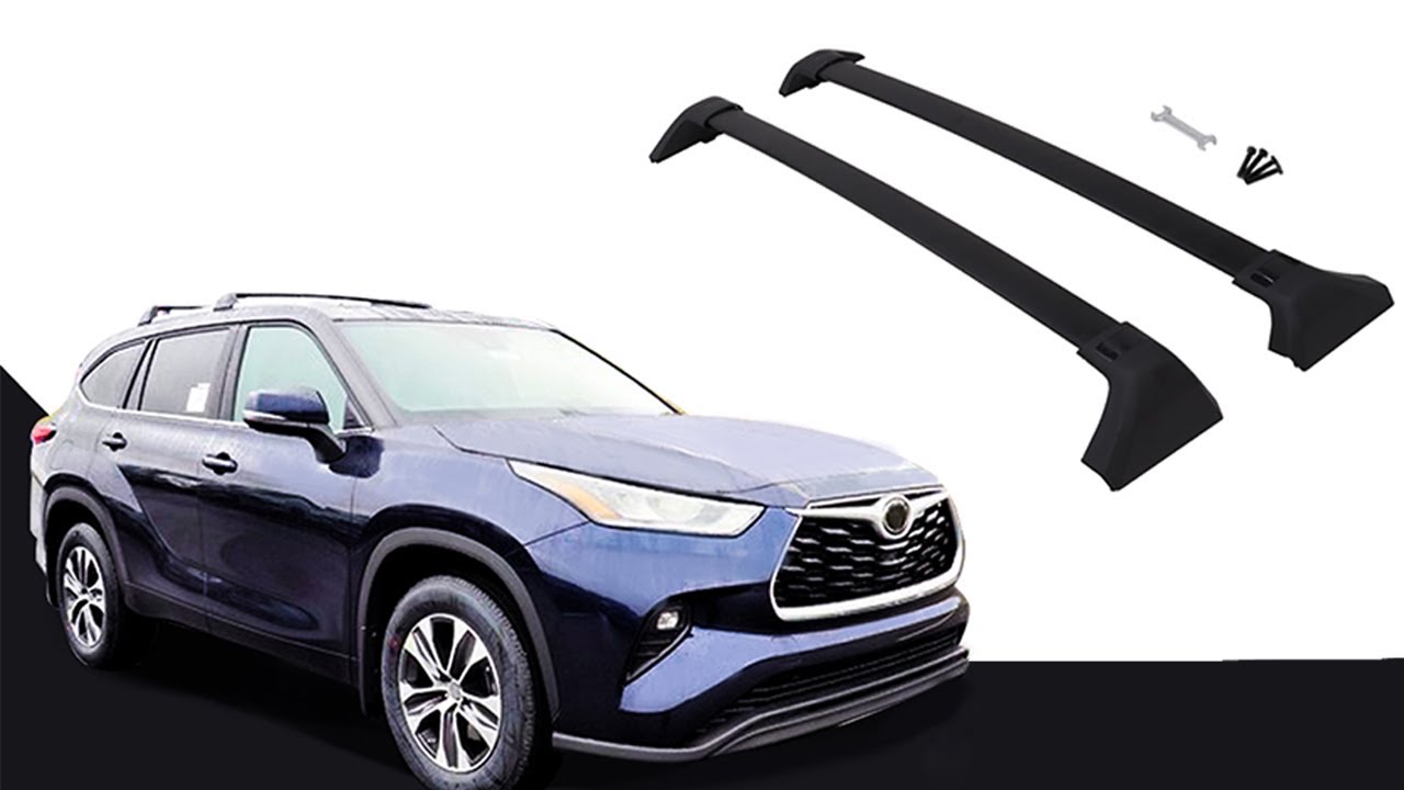 How to install roof rack crossbars for 2020 2021 Toyota Highlander Part