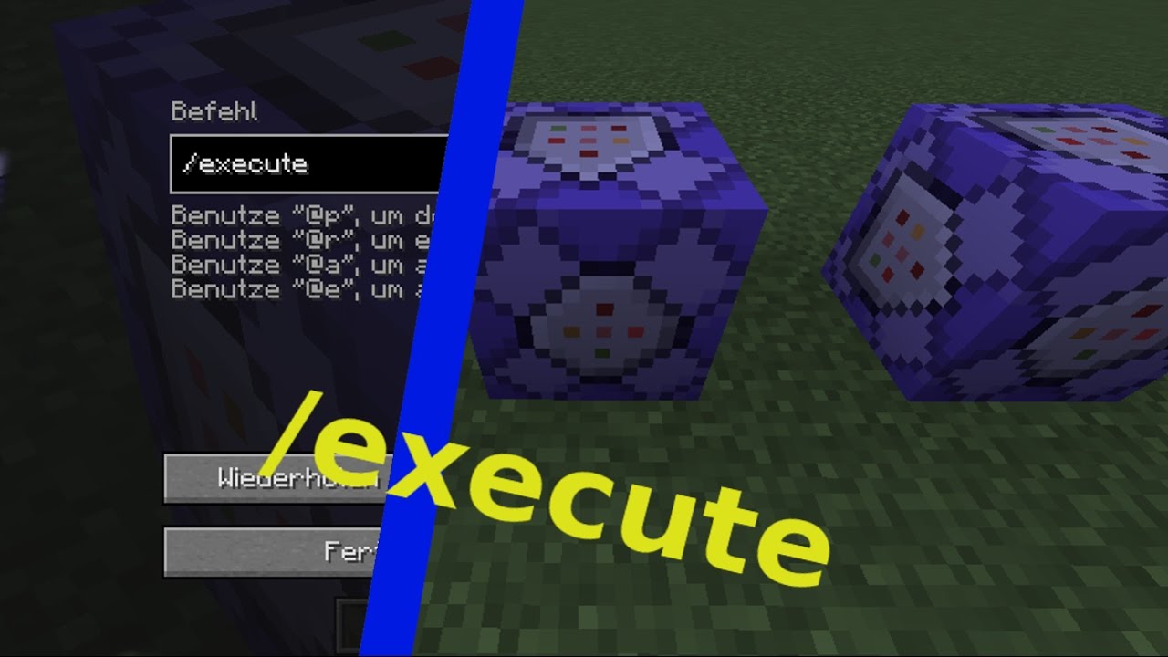 So funktioniert der "/execute" command! Minecraft Tutorial [Deutsch/HD