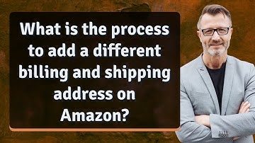What is the process to add a different billing and shipping address on Amazon?