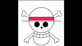 Draw the strawhat pirates flag with me |@onepieceofficial #shortfeed