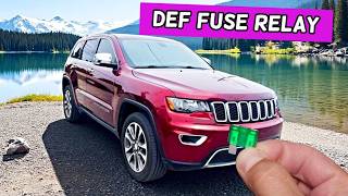 Jeep Grand Cherokee DEF Diesel Exhaust Fluid Fuse Relay Location Replacement 2011 - 2022 @WorldMechanics