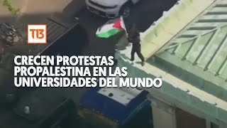 Crecen protestas pro Palestina en las universidades