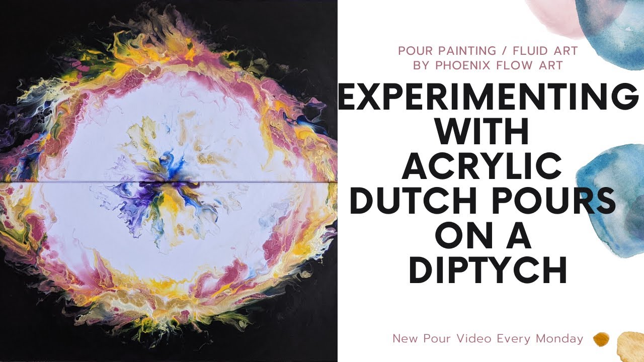 PAINT POUR / FLUID ART - Experimenting with acrylic dutch pours on a ...