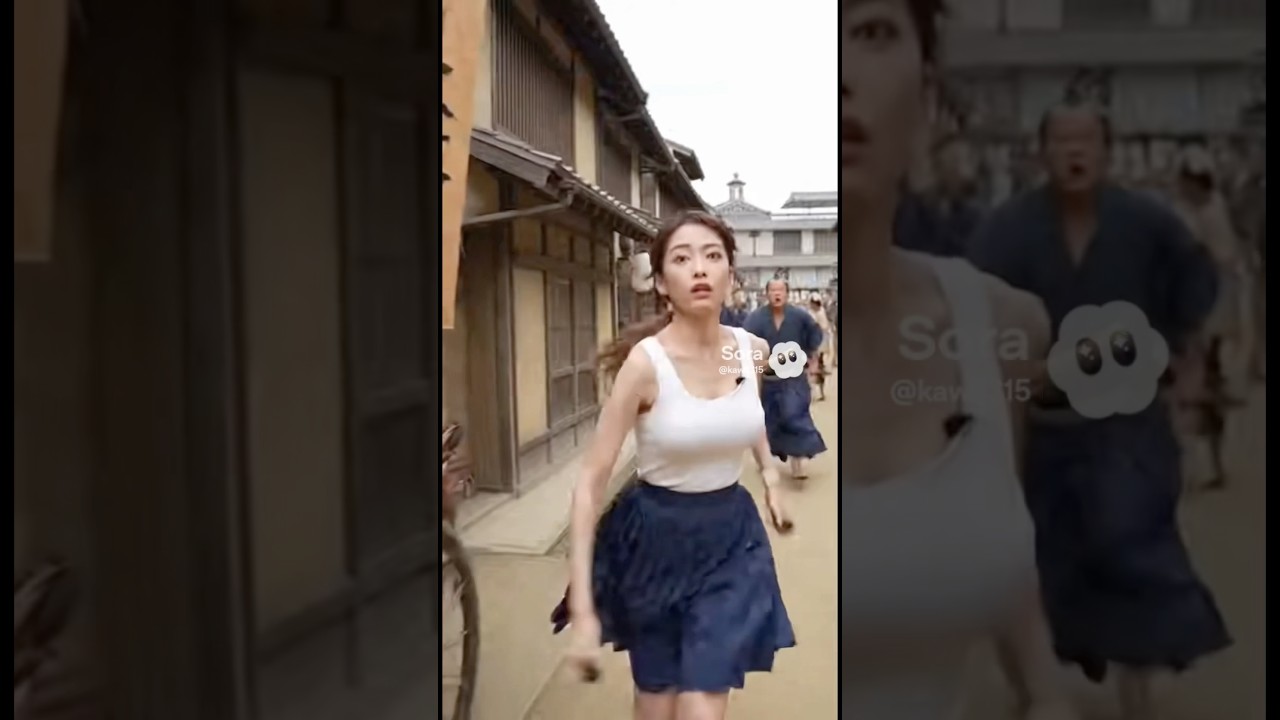 【AIアナウンサーが江戸時代にタイムリープ】 #sora2 #女子アナ #ai #歴史 #江戸時代