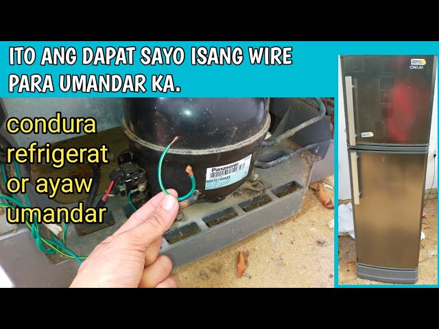 Refrigerator na ayaw umaandar paano ayusin Step  by step tutorial by jm tutorial class=