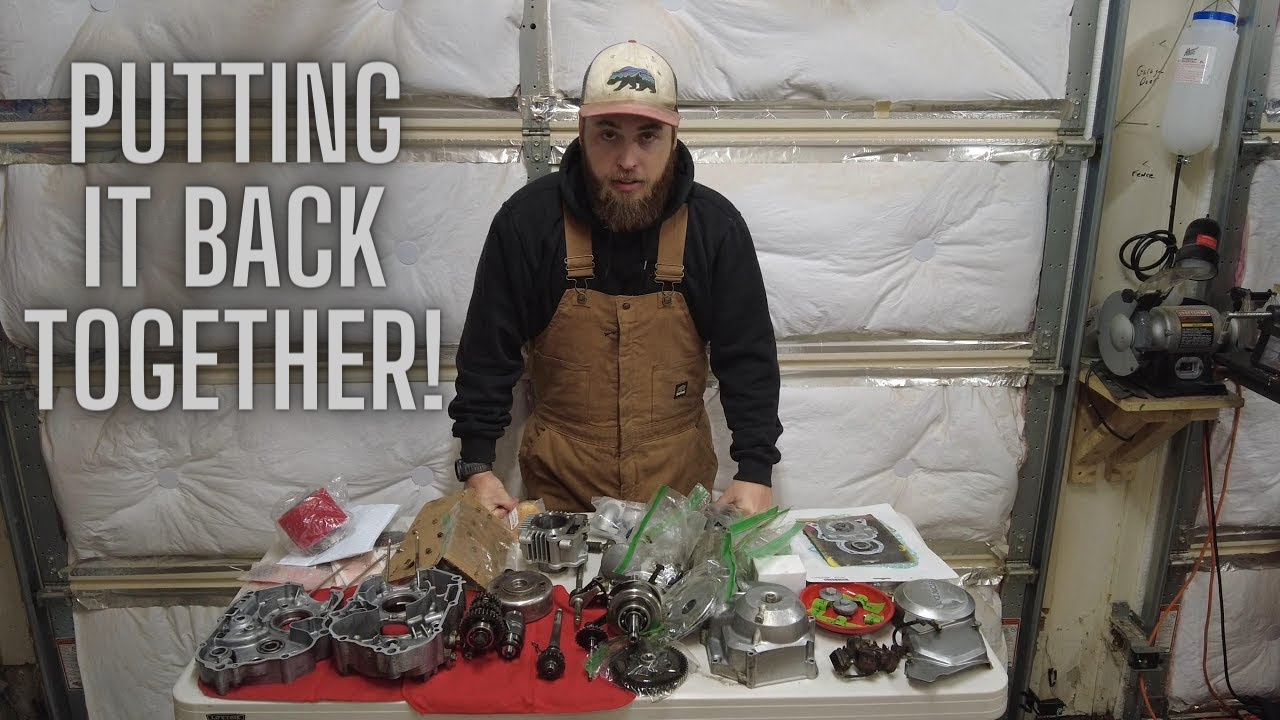 Honda XR70 Complete Engine Rebuild. 88cc Big Bore Kit! (XR 70 Part 2)