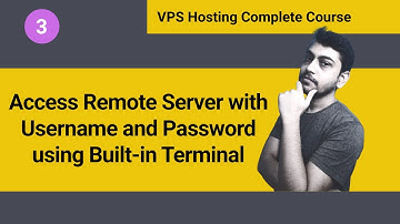 How to Access VPS Hosting Remote Server using Built in Terminal (Hindi)