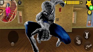 Playing as Black Spider-man in Scary Teacher 3D Troll Miss T every day Gameplay