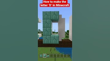 How to make the letter ‘D’ in Minecraft