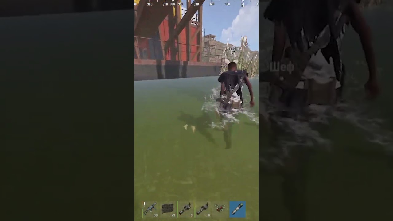 He wanted a free trip to the main menu! #rust #live #hindi  #gaming