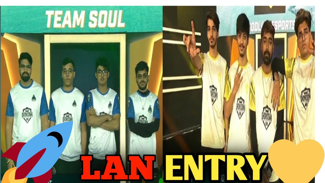 SOUL GODLIKE TEAM X SPARKS GRAND ENTRY IN OFFICIAL LAN 🚀💛#soul #godlike ...