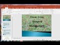 Cover Crop Use and Management: My Experiences!!!-Ernest Weaver Cover Crop Use and Management: My Experiences!!!-Ernest Weaver