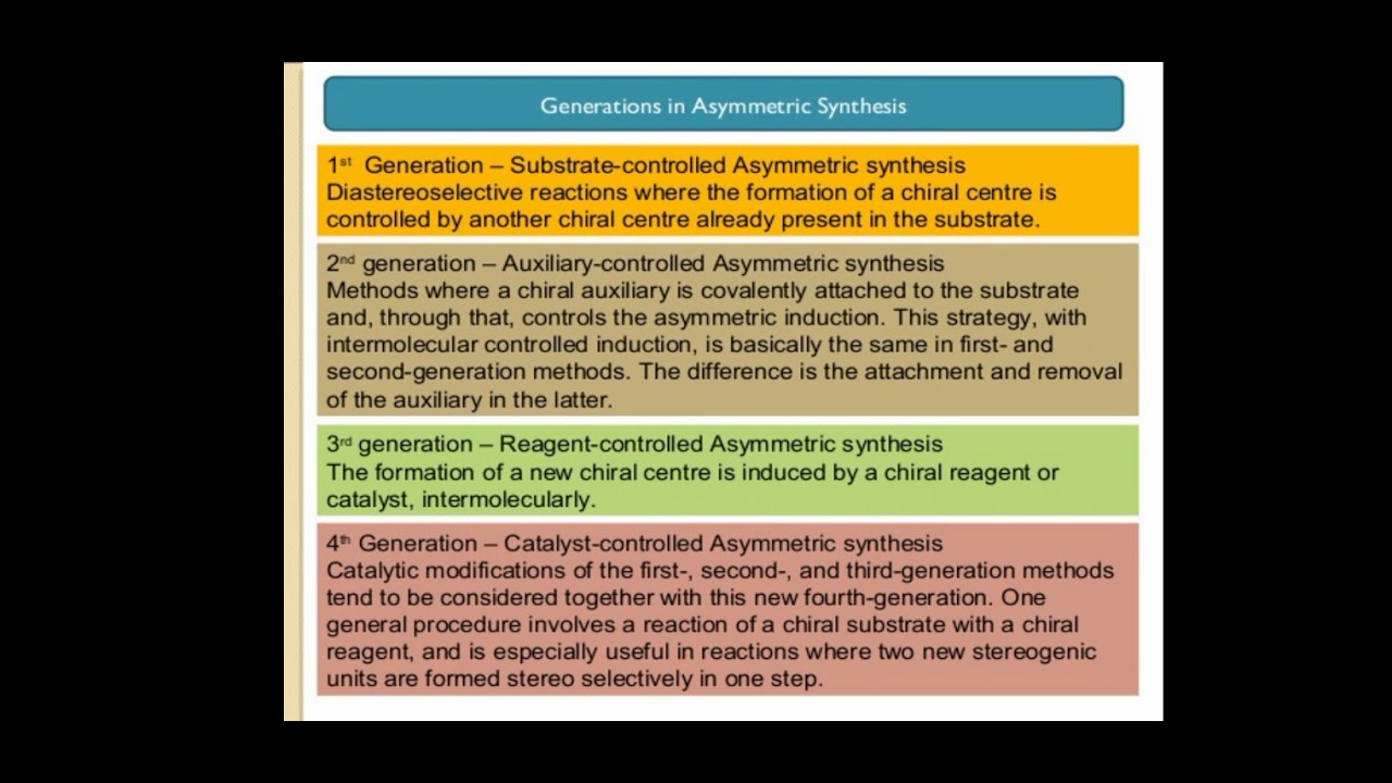 Substrate controlled asymmetric synthesis