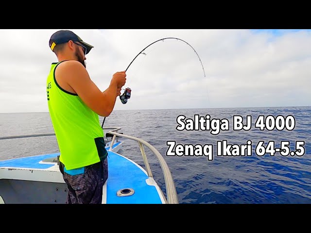 HOOKED UP A BIG SAMBO WITH SALTIGA BJ 4000 - ZENAQ IKARI JIGGING