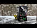 JD X739 47” snowblower snow storm Petra