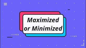 How to make Windows programs open as maximized or minimized