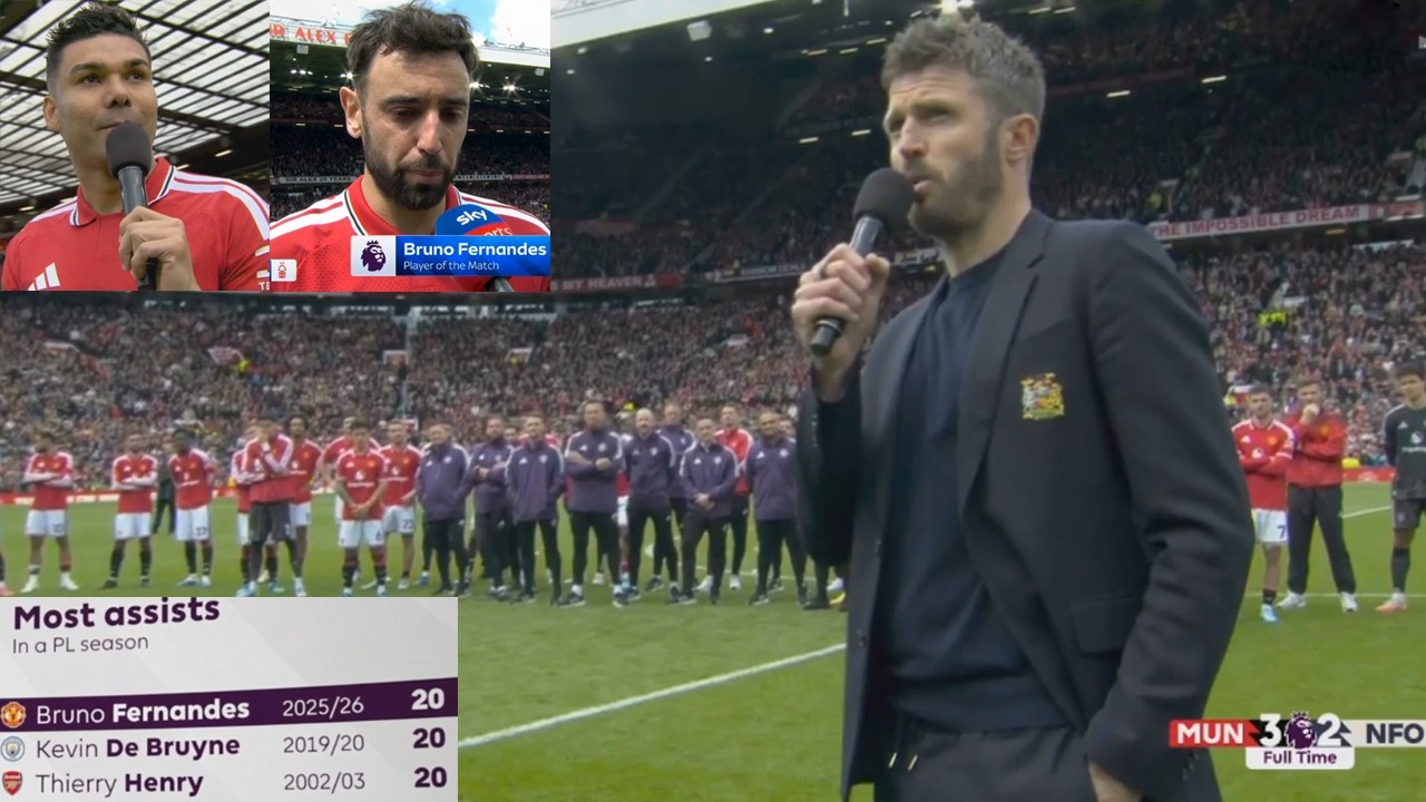 Goodbye, Casemiro! Bruno Fernandes 20 Assists💥 Michael Carrick's FULL SPEECH To Old Trafford