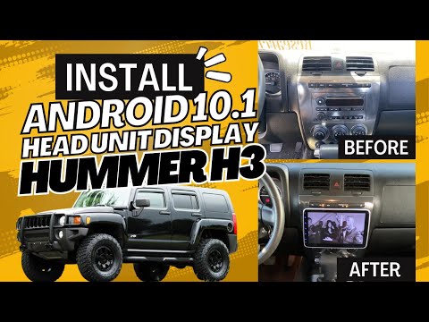 Hummer h3 Android 10.1” head unit display install