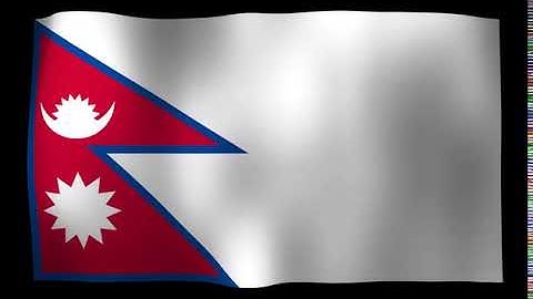 Nepal Flag 4K Loop Video